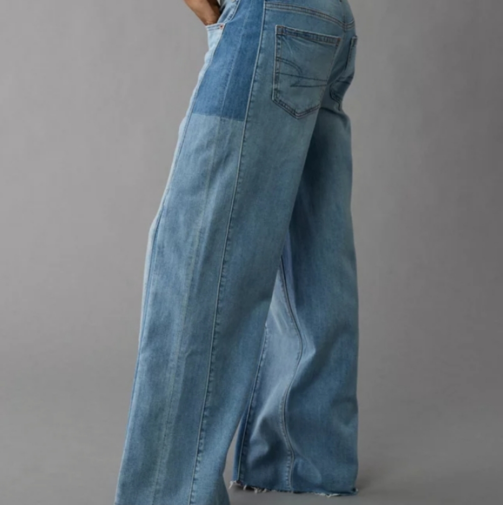 American Eagle Online Exclusive Baggy Wide Leg Jeans Size 18L